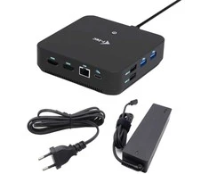 I-tec USB-C DP Dvigubas HDMI2xHDMI 4K 60Hz 1x USB-C (10Gbps) 5x USB-A (3x5Gbps) Maitinimo tiekimas 100W LAN Garsas + universalus įkrovimas 100W