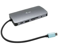 I-tec Docking station usb-c metal nano hdmi, vga, lan, maitinimo tiekimas 100w