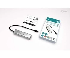 I-tec Metalinis USB-C įkrovimo šakotuvas, 5 prievadų, su USB-C vaizdo įrašu, 8K + maitinimo šaltiniu, 85 W