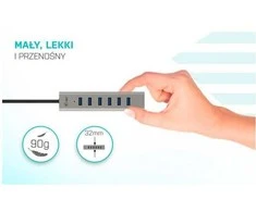 I-tec Stebulės usb-c įkrovimo metalinis stebulės 7 prievadas