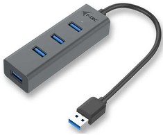 I-tec Usb 3.0 metalinis 4 prievadų pasyvus USB šakotuvas, 4x usb 3.0 prievadas