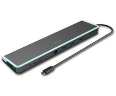 I-tec USB-C prijungimo stotelė metalinė ergonomiška 4k 3x ekrano prijungimo stotelė pd 100w