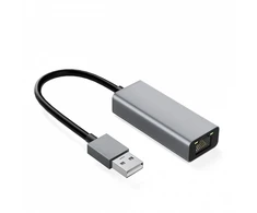 Karta jungiama į tinklą iBOX Adapteris aluminiowy RJ45 do USB Typ-A 10/100/1000 Mb/s