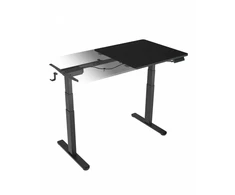 Icy Box Elektra reguliuojamas stalas su viršumi ib-ew122b-tt 140x70 cm skirtas sėdėti ir stovėti