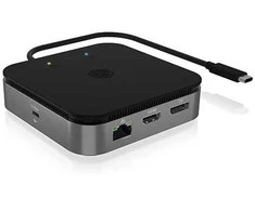 RaidSonic ICY BOX IB-DK408-C41 kelių prijungimo stotelė nešiojamiesiems kompiuteriams ir kompiuteriams