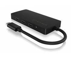Icy Box Stebulėlis ib-hub1429-cpd 4x c tipo USB šakotuvas, 3x c tipo stebulė, 1x tipo c pd iki 100 vatų