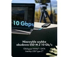 „Icy Box“ M.2 NVMe ir SATA USB 3.2 Gen 2 korpusas, 10 Gbit/s IB-1827MCP-C31
