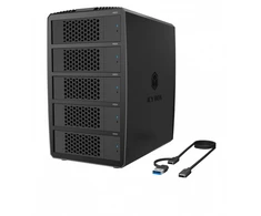 Icy Box System-raid dla 5 hdd 2,5"/3,5" sata, ib-rd3705-cu3 raid 0,1,10,3,5, single, large, clone