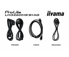 Monitorius wielkoformatowy iiyama lh3260hs-b1ag a 80cm (31.5") led wi-fi 500 cd/m2 full hd android 11 24/7 juoda