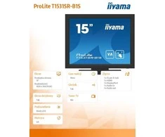 Monitorius iiyama ProLite T1531SR-B1S