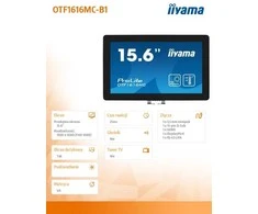 Monitorius iiyama ProLite OTF1616MC-B1