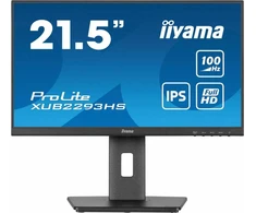 „IIYAMA XUB2293HS-B6“ 21,5 colio IPS FHD LED monitorius, 100 Hz, 300 cd/m², 1 ms, HDMI, DP garsiakalbiai