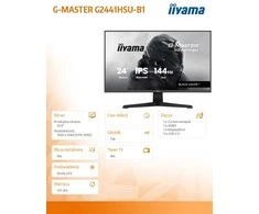 iiyama G2441HSU-B1 computer monitorius 60.5 cm (23.8") 1920 x 1080 pikselių