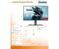 iiyama G-MASTER GB2471HS-B1 computer monitorius 60.5 cm (23.8") 1920 x 1080 pikselių Full HD Juodas