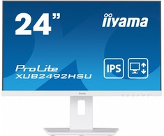 Monitorius Iiyama ProLite PROLITE XUB2492HSU-W5 - 1920 x 1080 FHD - 16:9 - 1000:1 - 250 cd/m² - 4 ms - 1 x DisplayPort (digital), 1 x HDMI (digital), 1 x VGA (analogue) - Baltas