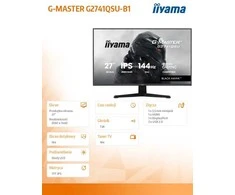 iiyama G-MASTER G2741QSU-B1 computer monitorius 68.6 cm (27") 2560 x 1440 pikselių Juodas
