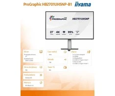 Monitorius iiyama ProGraphic HB2701UHSNP-B1 - IPS | 4K | USB-C PW96W | 27"