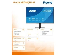 iiyama ProLite XB2793QSU-B1 computer monitorius 68.6 cm (27") 2560 x 1440 pikselių Quad HD LED Juodas