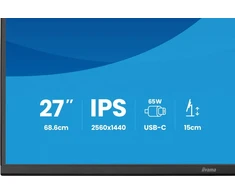 Iiyama prolite xb2797qsn-b1 monitorius komputerowy 68,6 cm (27") 2560 x 1440 px quad hd lcd juoda