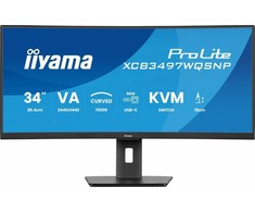 Monitorius „iiyama ProLite XCB3497WQSNP-B1“ – 120 Hz | UWQHD | 34 colių | VA | 0,4 ms + „Norton Small Business“