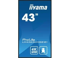 Iiyama Monitorius 43 cale lh4365uhsb-b1 24/7, ips, Android 11, 4k, 800cd, iisignage2, sdm, 2x hdmi, dp, 2x usb, 2x 10w, rj45, wifi, 4/32 pozi 400 x 400 (vesa)