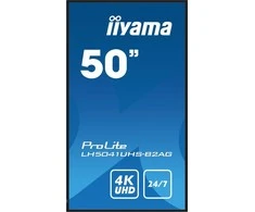 Iiyama Monitorius 50 cali lh5041uhs-b2 va,4k,24/7,lan,usb,hdmi