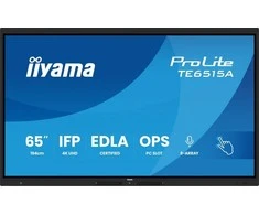 „IIYAMA TE6515A-B1AG“ 65 colių stilingas IFP monitorius „iiWare21E“ 3840x2160 UHD IPS „Android“ 14, 16/128 GB, 2xHDMI DP, 2xUSB-C, VESA 600x400