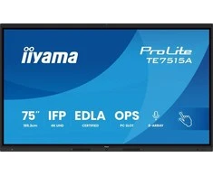 „Iiyama“ 75 colių stilingas IFP monitorius, „iiWare21E“ (EDLA – „Google“ GMS programėlės), „Android 14“, 16/128 GB, 40 taškų „DeepContrast IR+“ su optiniu sujungimu, 3840x2160, UHD IPS panelė