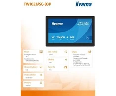 Monitorius „iiyama ProLite TW1023ASC-B3P“, 10,1 colio PCAP 10 taškų jutiklinis ekranas su „Android“, „iiSignage²“