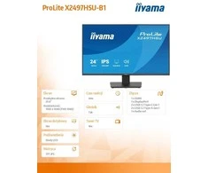 iiyama ProLite X2497HSU-B1 computer monitorius 60.5 cm (23.8") 1920 x 1080 pikselių Full HD LED Juodas