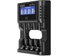 Xtar 4 x Ni-MH ir 1.5V Li-ion AA/AAA akumuliatorių kroviklis su LCD ekranu L4 PRO