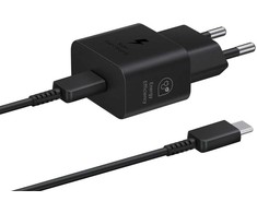 Įkroviklis samsung maitinimo adapteris 25w usb-c greitas įkrovimas 1m juodas