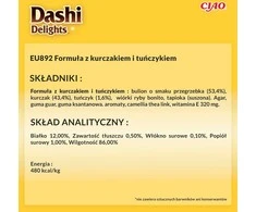 INABA CAT Dashi Delights Delicate Flakes vištiena su tunu - skanėstas katėms - 40g
