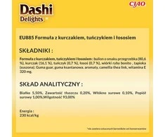 INABA CAT Dashi Delights Silky Broth vištiena su tunu ir lašiša - skanėstas katėms - 40g