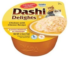 Kačių Skanėstai - INABA Dashi Delights, Vištiena Su Sūriu 70g