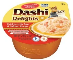 Kačių Skanėstai - Inaba Dashi Delights Vištiena, Tunas, Lašiša 70g