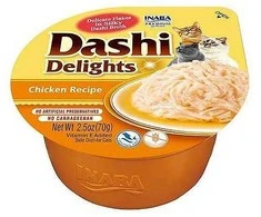 Kačių Skanėstai - Inaba Dashi Delights Vištiena Sultinyje 70g