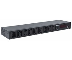 Intellinet Listwa zasilajaca rack 19 1u 110v-250v/16a 8 gniazd c13 zarządzalna ip