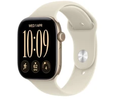 Išmanusis laikrodis Apple Watch Series 12 GPS 42mm Light Gold Aliuminio Case | Sand Sport Band - M/L
