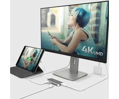 J5 Create HUB USB j5create j5create JCD383 USB 3.2 Gen 1 (3.1 Gen 1) Type-C Sidabrinė, Baltas