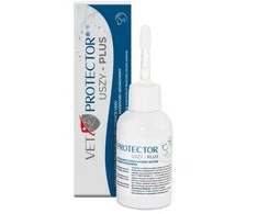 JM SANTE Vet Protector Uszy Plus - ausų tirpalas šunims ir katėms – 50 ml