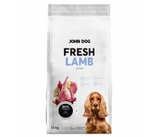 Šunų maistas - JOHN DOG Fresh ėriena 36% Protein Gluten-Free 12kg