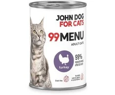JOHN DOG 99 Menu kalakutiena – šlapias kačių maistas – 400g