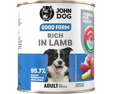 JOHN DOG Good Form Rich in ėriena – drėgnas ėdalas šunims – 800g