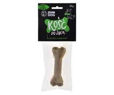 Gyvūnų skanėstas - JOHN DOG Kramtomas kaulas su antis ir obuoliu 12 cm