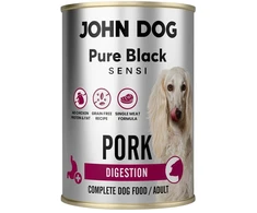 JOHN DOG Pure Juodas Sensi Digestion Pork – drėgnas ėdalas šunims – 400g