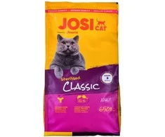 Josera JosiCat Sterilised Classic sausas pašaras katėms, 650 g