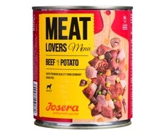 Josera Meat Lovers Menu jautiena with bulvės konservuotas pašaras šunims su jautiena ir bulvėmis, 800g