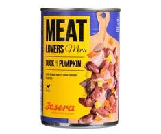 Josera Meat Lovers Menu antiena with moliūgas konservuotas pašaras šunims su antiena ir moliūgais, 400g