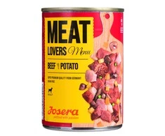 Josera Meat Lovers Menu jautiena with bulvės konservuotas pašaras šunims su jautiena ir bulvėmis, 400g